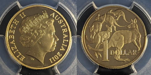 2011 Proof One Dollar $1 Australia PCGS PR69DCAM FDC UNC #2286