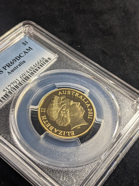 2011 Proof One Dollar $1 Australia PCGS PR69DCAM FDC UNC #2286