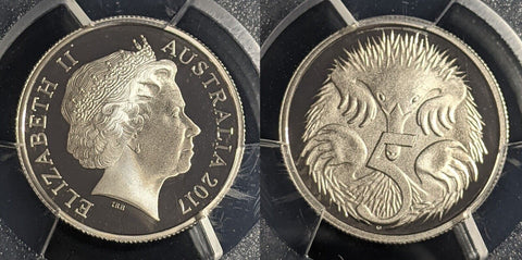 2017 Proof Five Cent 5c Australia PCGS PR70DCAM FDC UNC #2292