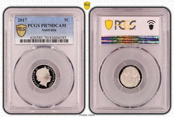 2017 Proof Five Cent 5c Australia PCGS PR70DCAM FDC UNC #2292