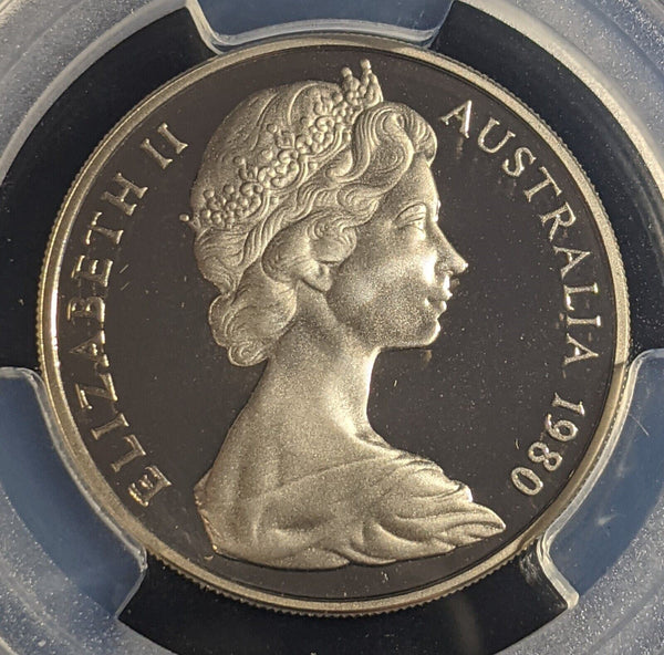 1980 Proof Twenty Cent 20c Australia PCGS PR69DCAM FDC UNC #2291
