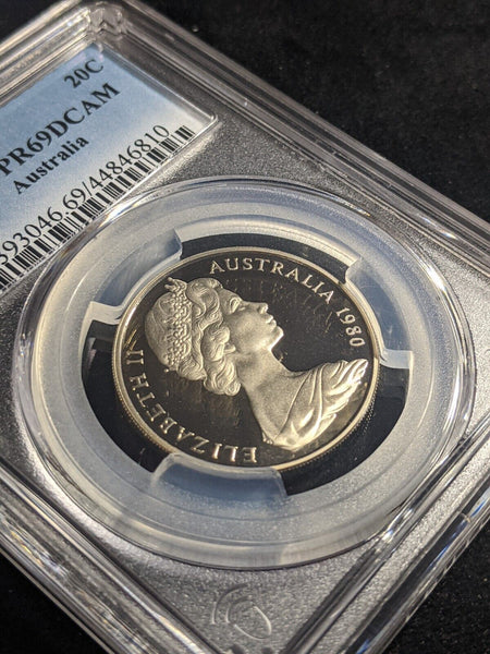 1980 Proof Twenty Cent 20c Australia PCGS PR69DCAM FDC UNC #2291