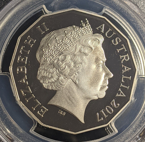 2017 Proof Fifty Cent 50c Australia PCGS PR70DCAM FDC UNC #2294