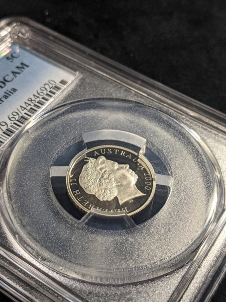 2000 Proof Five Cent 5c Australia PCGS PR69DCAM FDC UNC #2297