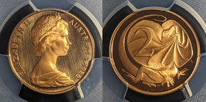 1980 Proof Two Cent 2c Australia PCGS PR69DCAM FDC UNC #2298