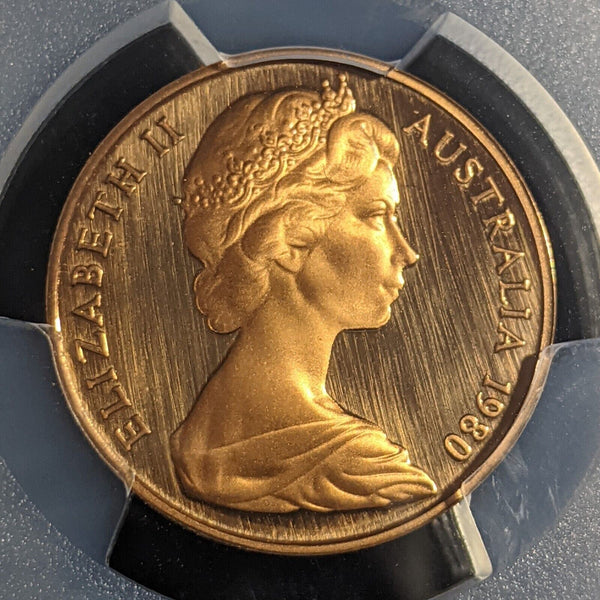 1980 Proof Two Cent 2c Australia PCGS PR69DCAM FDC UNC #2298