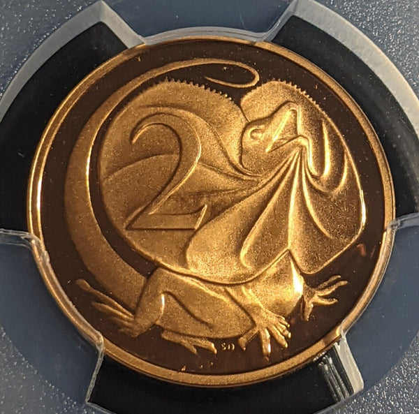 1980 Proof Two Cent 2c Australia PCGS PR69DCAM FDC UNC #2298