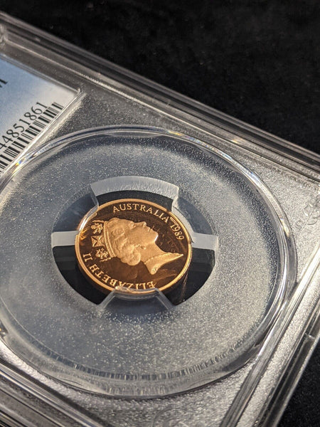 1989 Proof One Cent 1c Australia PCGS PR70DCAM FDC UNC #2299