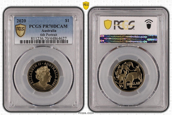 2020 Proof One Dollar $1 Australia PCGS PR70DCAM FDC UNC #2305