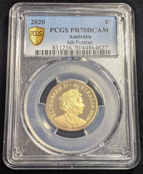 2020 Proof One Dollar $1 Australia PCGS PR70DCAM FDC UNC #2305