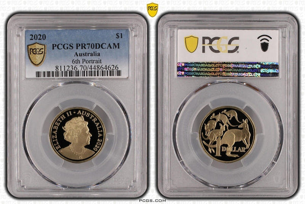 2020 Proof One Dollar $1 Australia PCGS PR70DCAM FDC UNC #2304