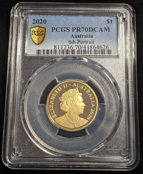 2020 Proof One Dollar $1 Australia PCGS PR70DCAM FDC UNC #2304