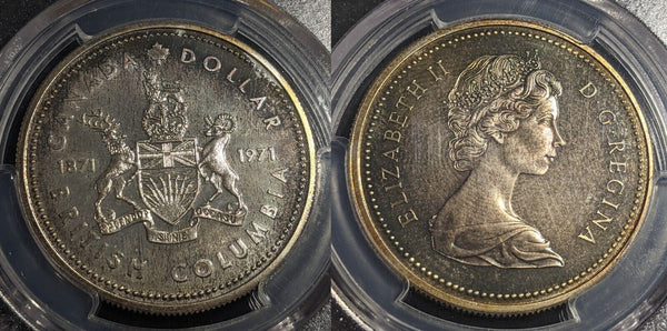 Canada 1971 One Dollar $1 British Columbia Ag PCGS SP67 FDC UNC #2310