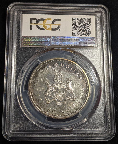 Canada 1971 One Dollar $1 British Columbia Ag PCGS SP67 FDC UNC #2310