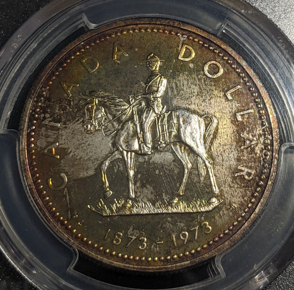 Canada 1973 One Dollar $1 R.C.M.P PCGS SP66 GEM UNC #2313