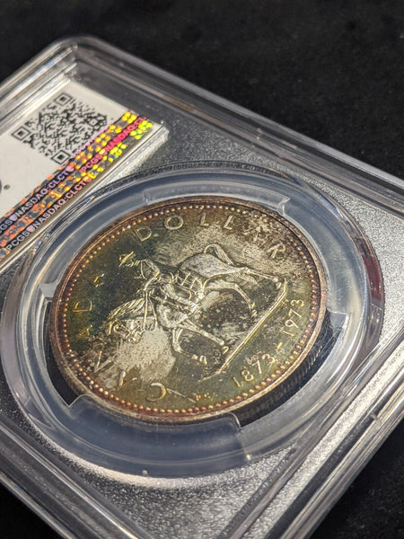 Canada 1973 One Dollar $1 R.C.M.P PCGS SP66 GEM UNC #2313