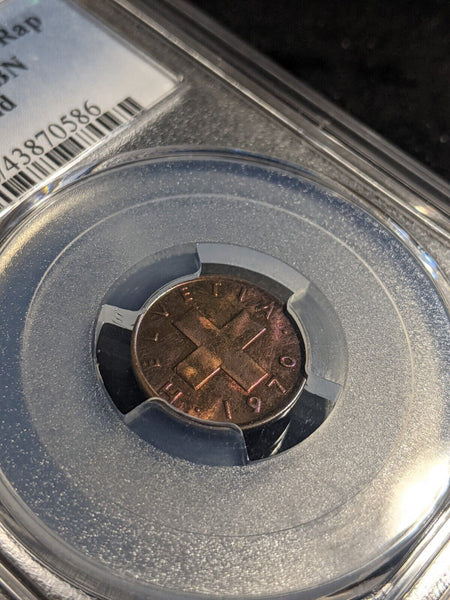 Switzerland 1970 1 Rappen PCGS MS66BN GEM UNC KM# 46 #2322