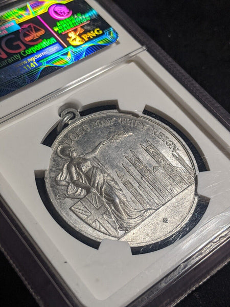 G.BRIT 1937 WM 35mm GEORGE VI CORONATION NGC MEDAL MS64 GEM UNC #2330