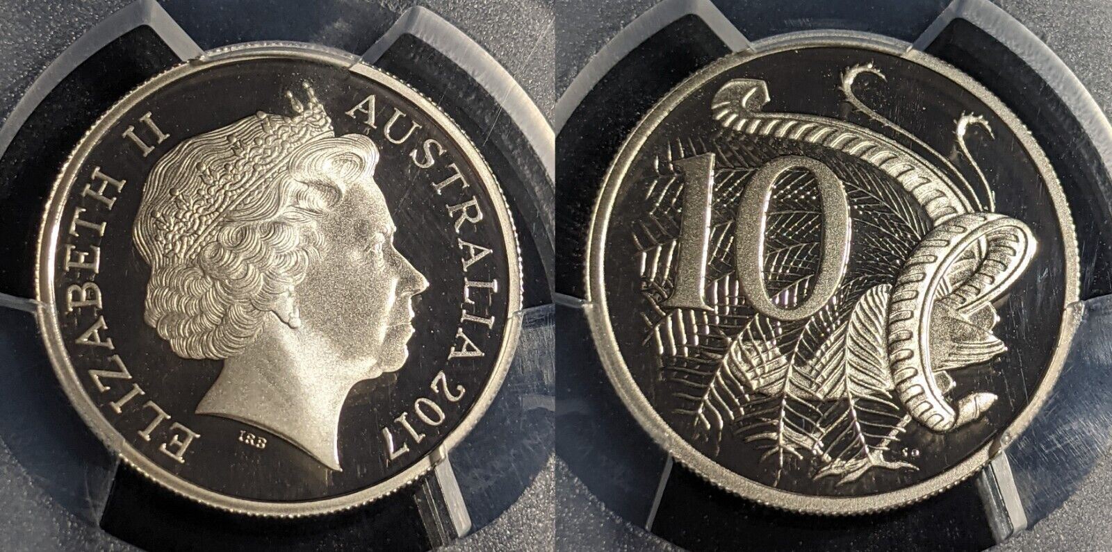 2017 Proof Ten Cent 10c Australia PCGS PR70DCAM FDC UNC #2333