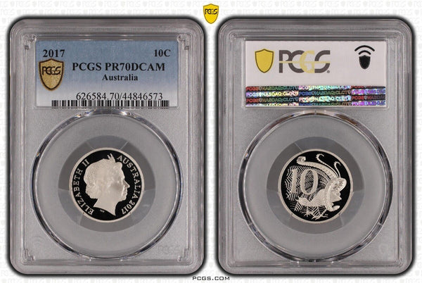 2017 Proof Ten Cent 10c Australia PCGS PR70DCAM FDC UNC #2333