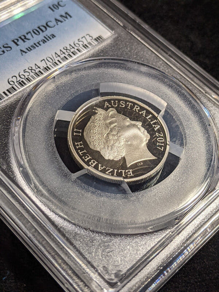 2017 Proof Ten Cent 10c Australia PCGS PR70DCAM FDC UNC #2333