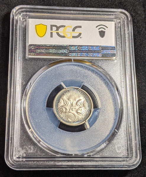 1980 Proof Five Cent 5c Australia PCGS PR68DCAM FDC UNC #2336