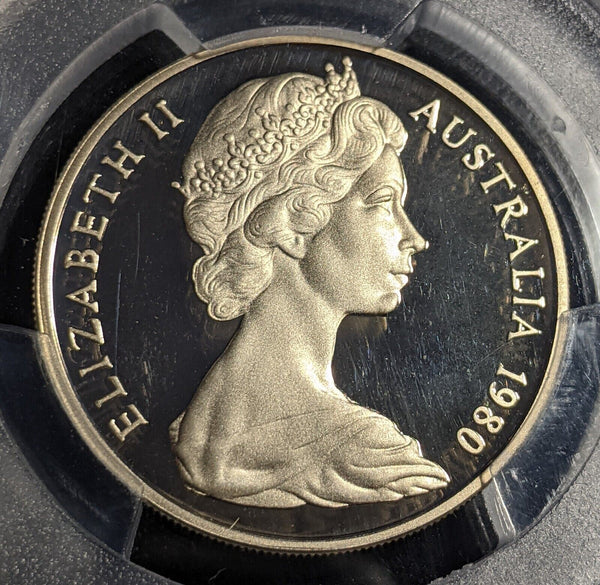 1980 Proof Twenty Cent 20c Australia PCGS PR69DCAM FDC UNC #2337