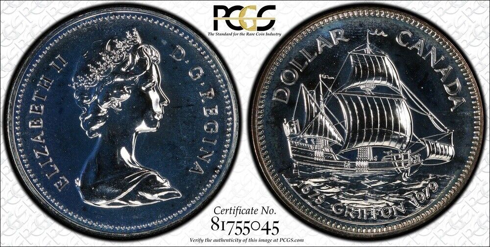 Canada 1979 One Dollar $1 British Griffon PCGS SP67 FDC UNC #2338