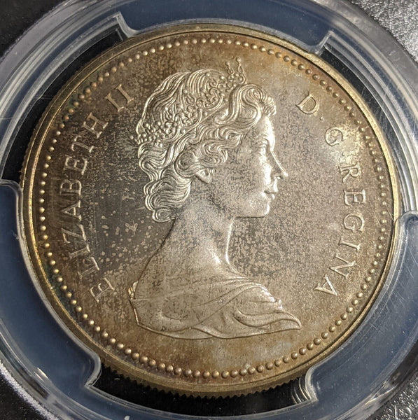 Canada 1972 One Dollar $1 Voyageur Ag PCGS SP65 GEM UNC #2339