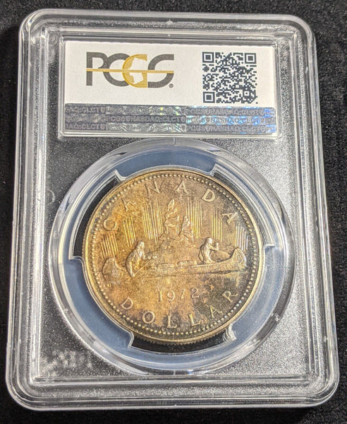 Canada 1972 One Dollar $1 Voyageur Ag PCGS SP65 GEM UNC #2339