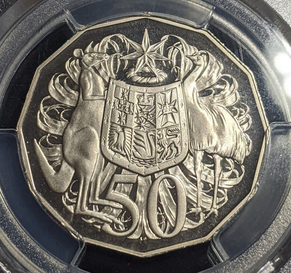 1986 Proof Fifty Cent 50c Australia PCGS PR69DCAM FDC UNC #2347