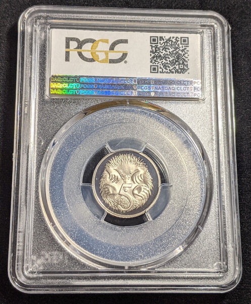 1986 Proof Five Cent 5c Australia PCGS PR69DCAM FDC UNC #2348