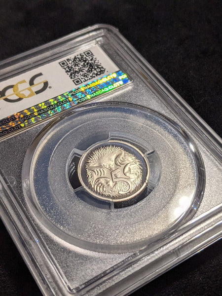 1986 Proof Five Cent 5c Australia PCGS PR69DCAM FDC UNC #2348