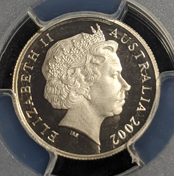 2002 Proof Five Cent 5c Australia PCGS PR70DCAM FDC UNC #2349
