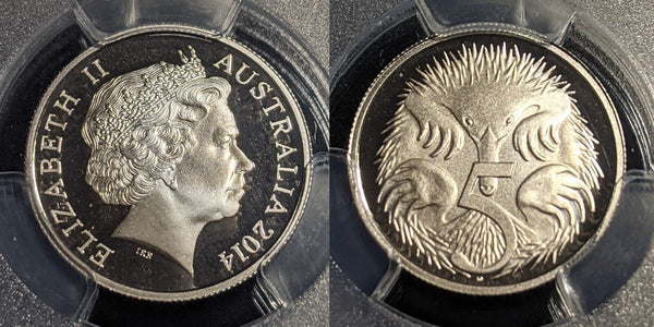 2014 Proof Five Cent 5c Australia PCGS PR70DCAM FDC UNC #2350