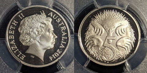 2014 Proof Five Cent 5c Australia PCGS PR70DCAM FDC UNC #2350