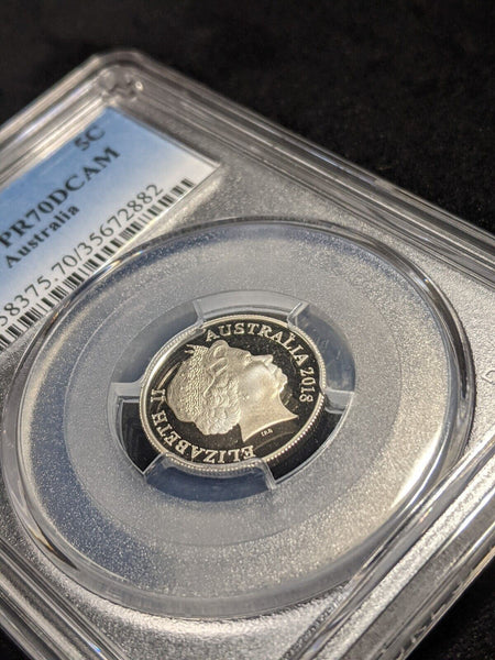 2018 Proof Five Cent 5c Australia PCGS PR70DCAM FDC UNC #2352