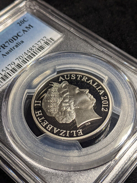 2012 Proof Twenty Cent 20c Australia PCGS PR70DCAM FDC UNC #2359