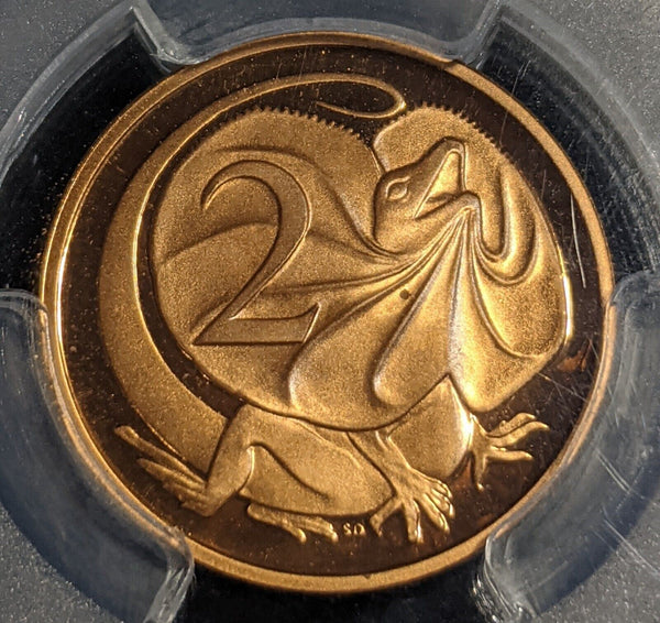 1982 Proof Two Cent 2c Australia PCGS PR68 RD DCAM FDC UNC #2358