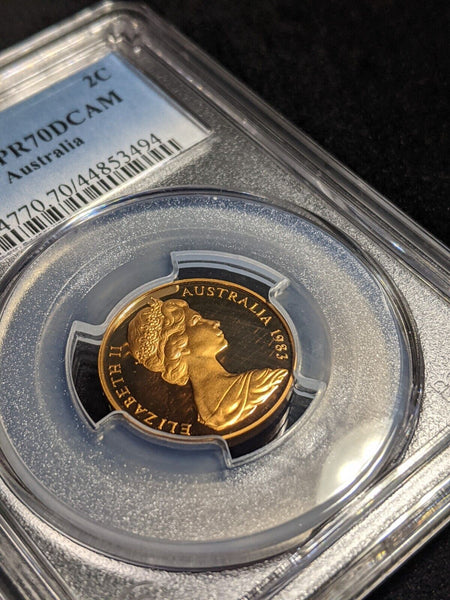 1983 Proof Two Cent 2c Australia PCGS PR70DCAM FDC UNC #2378