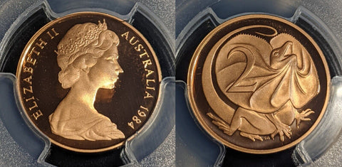 1984 Proof Two Cent 2c Australia PCGS PR70DCAM FDC UNC #2379