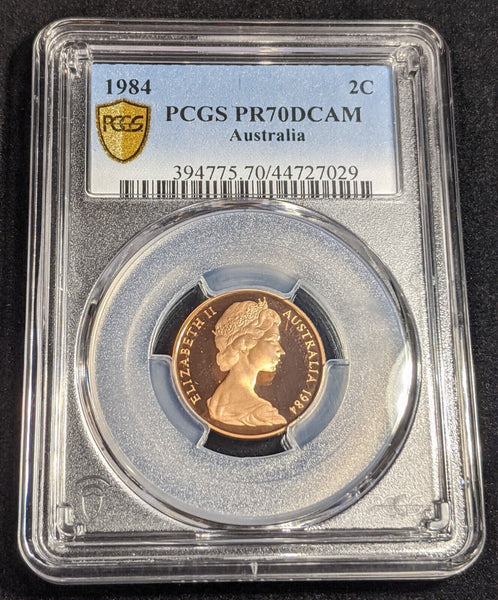 1984 Proof Two Cent 2c Australia PCGS PR70DCAM FDC UNC #2379