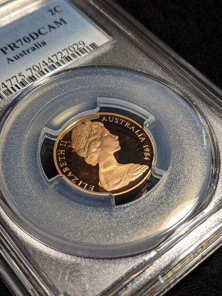 1984 Proof Two Cent 2c Australia PCGS PR70DCAM FDC UNC #2379
