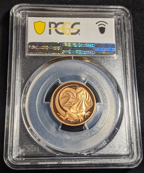 1986 Proof Two Cent 2c Australia PCGS PR70DCAM FDC UNC #2380