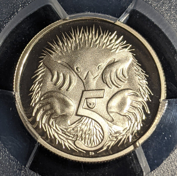 1991 Proof Five Cent 5c Australia PCGS PR70DCAM FDC UNC #2384