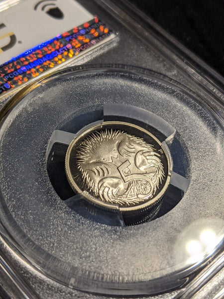 1991 Proof Five Cent 5c Australia PCGS PR70DCAM FDC UNC #2384