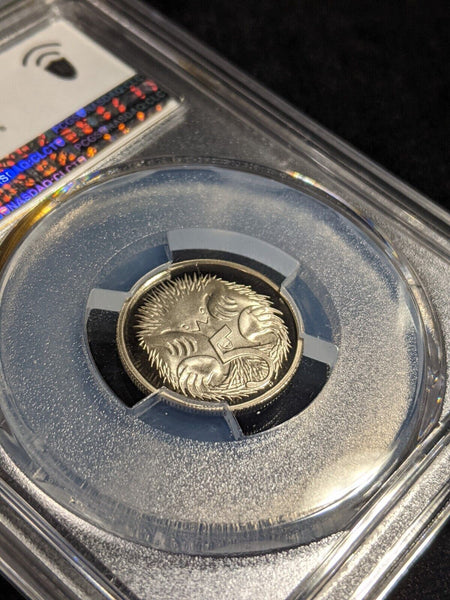 1990 Proof Five Cent 5c Australia PCGS PR70DCAM FDC UNC #2383