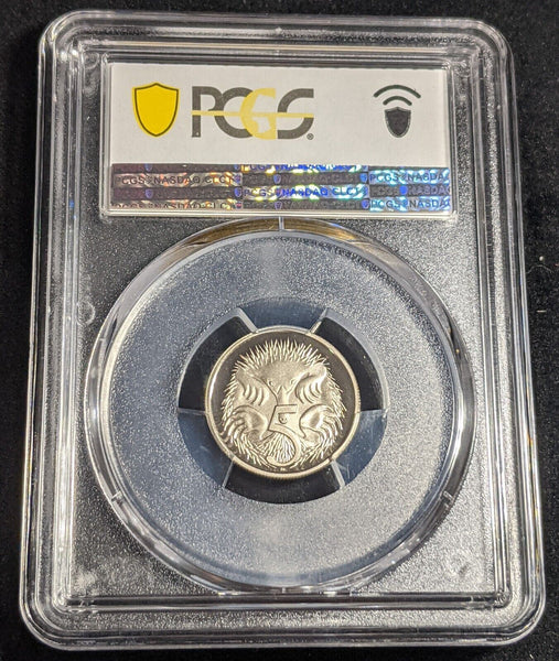1993 Proof Five Cent 5c Australia PCGS PR70DCAM FDC UNC #2385