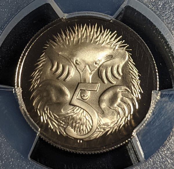 1975 Proof Five Cent 5c Australia PCGS PR70DCAM FDC UNC #2382