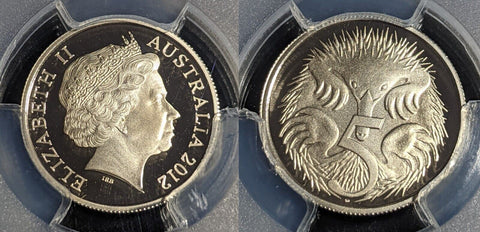 2012 Proof Five Cent 5c Australia PCGS PR70DCAM FDC UNC #2390